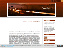 Tablet Screenshot of gyemantut.blog.hu