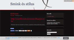 Desktop Screenshot of makeupmaniac.blog.hu