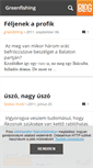 Mobile Screenshot of greenfishing.blog.hu