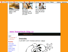 Tablet Screenshot of kopretincin.blog.cz