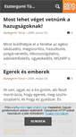 Mobile Screenshot of esztergomitukor.blog.hu