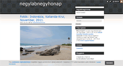 Desktop Screenshot of negylabnegyhonap.blog.hu