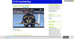 Desktop Screenshot of eltefloorball.blog.hu