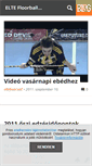Mobile Screenshot of eltefloorball.blog.hu