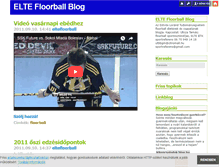 Tablet Screenshot of eltefloorball.blog.hu