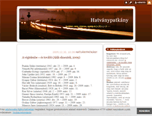 Tablet Screenshot of hatvanypatkany.blog.hu