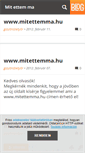 Mobile Screenshot of mitettemma.blog.hu