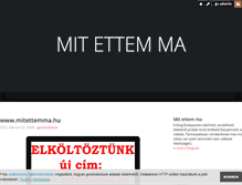 Tablet Screenshot of mitettemma.blog.hu