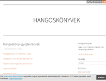 Tablet Screenshot of hangos-konyvek.blog.hu