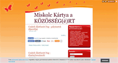 Desktop Screenshot of miskolckartya.blog.hu