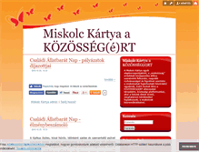 Tablet Screenshot of miskolckartya.blog.hu