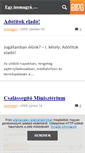 Mobile Screenshot of izomagyu.blog.hu