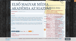 Desktop Screenshot of elsomagyarmediaakademia.blog.hu