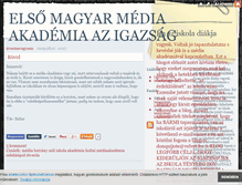 Tablet Screenshot of elsomagyarmediaakademia.blog.hu