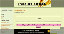 Desktop Screenshot of pracebezpoplatku.blog.cz