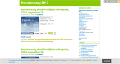 Desktop Screenshot of horvatorszag2010.blog.hu