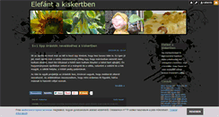 Desktop Screenshot of elefantakiskertben.blog.hu