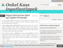 Tablet Screenshot of hasznaltingatlan.blog.hu
