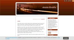 Desktop Screenshot of oktatasfilozofia.blog.hu