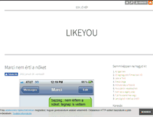 Tablet Screenshot of likeyou.blog.hu