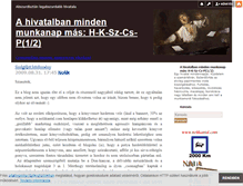Tablet Screenshot of hivatal.blog.hu