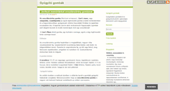 Desktop Screenshot of gyogygombak.blog.hu