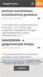 Mobile Screenshot of gyogygombak.blog.hu