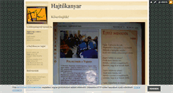 Desktop Screenshot of hajtukanyar.blog.hu