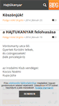 Mobile Screenshot of hajtukanyar.blog.hu
