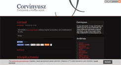 Desktop Screenshot of corvinyusz.blog.hu