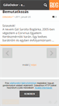 Mobile Screenshot of galadekor.blog.hu
