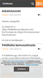 Mobile Screenshot of foldkelte.blog.hu