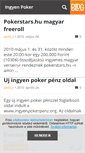 Mobile Screenshot of ingyen-poker.blog.hu