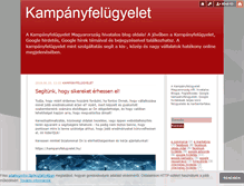 Tablet Screenshot of kampanyfelugyelet.blog.hu