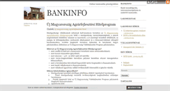 Desktop Screenshot of bankinfo.blog.hu