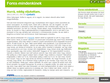 Tablet Screenshot of forex-mindenkinek.blog.hu