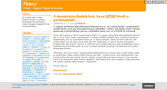 Desktop Screenshot of fidesz.blog.hu