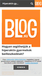Mobile Screenshot of hiperaktivgyerekekert.blog.hu