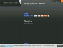 Tablet Screenshot of kispestihelikon.blog.hu