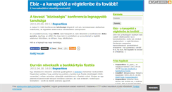 Desktop Screenshot of ebiz.blog.hu