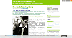 Desktop Screenshot of ferfimodell.blog.hu