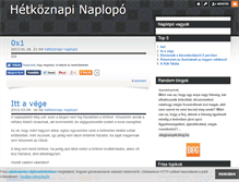 Tablet Screenshot of hetkoznapinaplopo.blog.hu