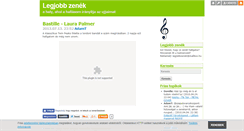 Desktop Screenshot of legjobbzenek.blog.hu