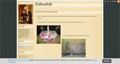 Desktop Screenshot of foltonfolt.blog.hu
