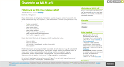 Desktop Screenshot of mlmvalosag.blog.hu