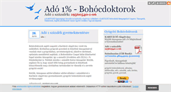 Desktop Screenshot of bohocdoktorok.blog.hu