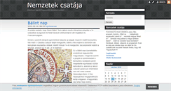Desktop Screenshot of nemzetekcsataja.blog.hu