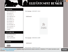 Tablet Screenshot of elefantcsont-bunker.blog.hu