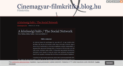 Desktop Screenshot of cinemagyar-filmkritika.blog.hu