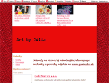Tablet Screenshot of juliart.blog.cz